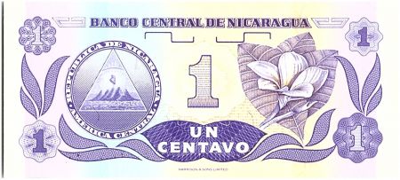 Nicaragua 1 Centavo, Fransisco de  Cordoba  - 1991