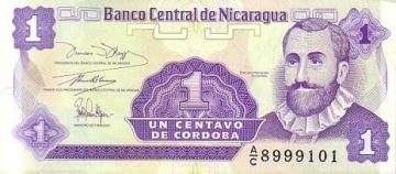 Nicaragua 1 Centavo F.H. Cordoba - Fleur