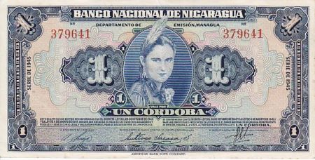 Nicaragua 1 Cordoba Femme indienne - 1945 - SUP - P.90
