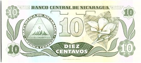 Nicaragua 10 Centavos Fransisco de Cordoba  - 1991