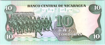 Nicaragua 10 Cordobas Commandant Carlos Fonseca Amador - 1985 (1988)