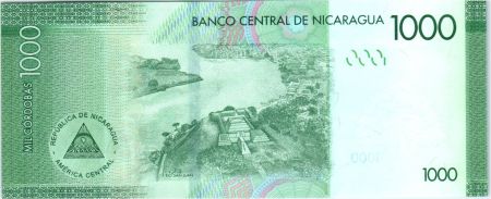 Nicaragua 1000 Cordobas,  Hacienda San Jacinto  - Río San Juan - 2017