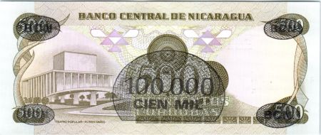 Nicaragua 100.000 Cordobas Ruben Dario - Teatro popular - 1987