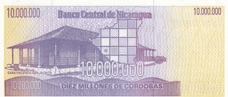 Nicaragua 10.000.000 Cordobas,  Général J.D. Estrada - 1990 - P.166 - Neuf