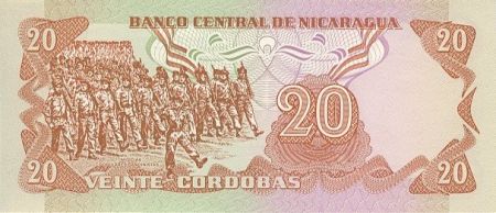 Nicaragua 20 Cordobas Commandant G. Pomares Ordonez