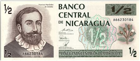 Nicaragua 50 Centavos,  Fransisco de Cordoba  - 1991