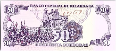 Nicaragua 50 Cordobas,  Carlos Fonseca Amador - 1979