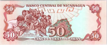 Nicaragua 50 Cordobas Général Jose Dolores Estrada - 1985 (1988)
