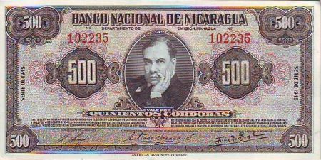 Nicaragua 500 Cordoba Ruben Dario - 1945