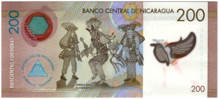 Nicaragua New5.2015 200 Cordobas, Théatre National - Danse - 2015
