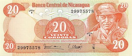 Nicaragua NICARAGUA  COMMANDANTE ORDONEZ - 20 CORDOBAS 1979 - NEUF