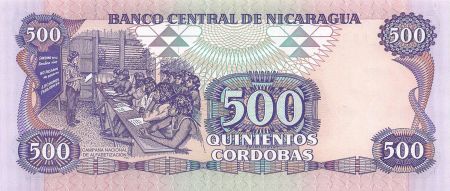 Nicaragua NICARAGUA  RUBEN DARIO - 500 CORDOBAS 1985 - P.NEUF