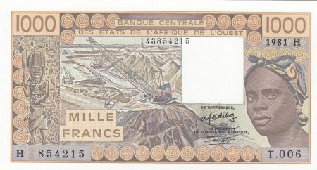 Niger 1000 Francs femme 1981 - Niger - Série T.006