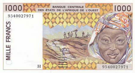 Niger 1000 Francs femme 1995 - Niger