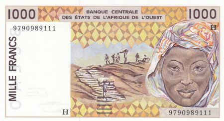 Niger 1000 Francs femme 1997 - Niger