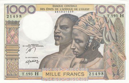 Niger 1000 Francs fleuve ND1965 - Niger - Série T.193