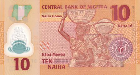 Nigeria 10 Naira - Alvan Nikoku - Polymère - 2014 - Série BF - P.39e