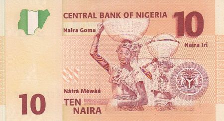 Nigeria 10 Naira - Aslvan Ikoku - Femmes - 2006