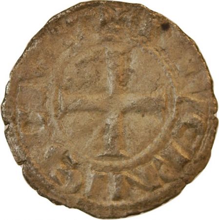 NIVERNAIS  COMTE DE NEVERS  Mahaut II (1257-1262)  DENIER argent