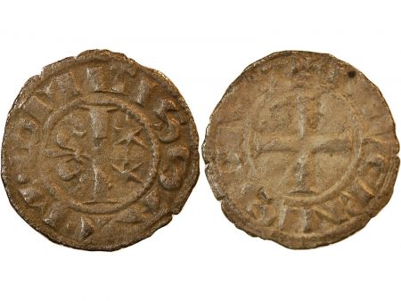 NIVERNAIS  COMTE DE NEVERS  Mahaut II (1257-1262)  DENIER argent