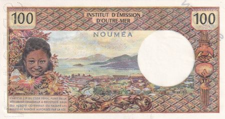 Nle Calédonie 100 Francs - Tahitienne - Spécimen - ND (1971) - P.63as