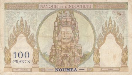 Nle Calédonie 100 Francs Ruines d\'Angkor - 1931 (1937) Série W.29
