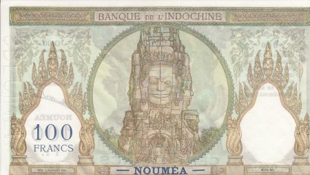 Nle Calédonie 100 Francs Ruines d\'Angkor - 1937 (1963) Spécimen n° 149