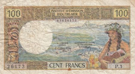 Nle Calédonie 100 Francs Tahitienne ND1969 - Série P.1