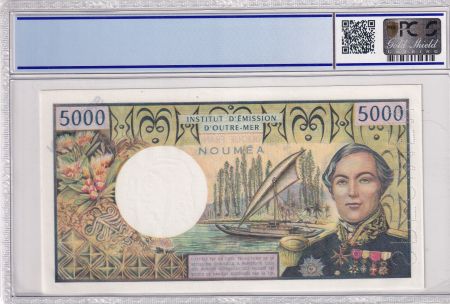 Nle Calédonie 5000 Francs - Bougainville - Trois-mâts - Spécimen - ND (1971) - PCGS OPQ 65 - P.65s