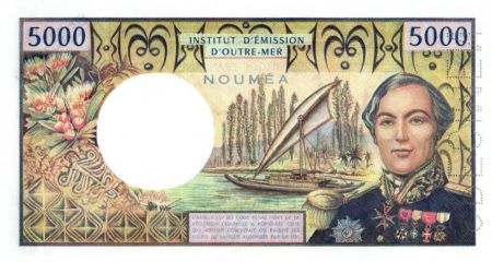 Nle Calédonie 5000 Francs Bougainville - 1975 - NOUMEA - Spécimen O.00 - Neuf