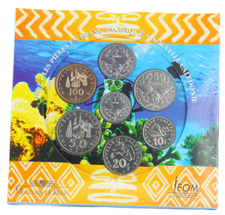 Nle Calédonie Coffret BU Franc du Pacifique 2002 - Nouvelle Calédonie