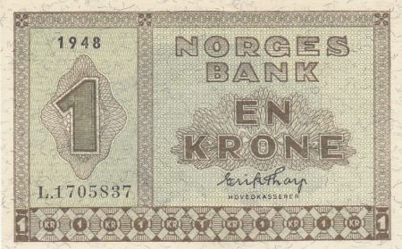Norvège 1 Krone 1948 - Série L.1705837