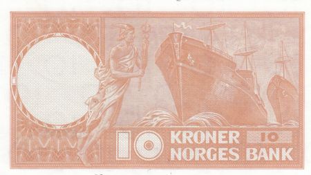 Norvège 10 Kroner Christian Michelsen - 1971 -p. Neuf - P.31 Série B