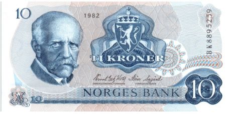 Norvège 10 Kronor 1982 - F. Nansen