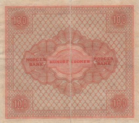 Norvège 100 Kroner 1947 - Série B.2315669 - p.TTB