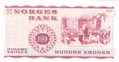 Norvège 100 Kroner 1976 - Henrik Wergeland