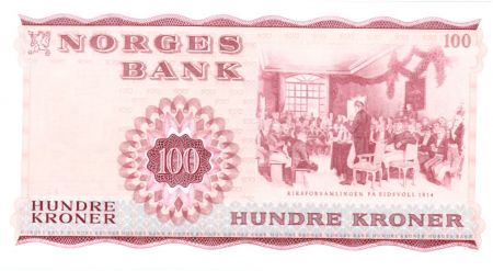 Norvège 100 Kroner Henrik Wergeland - 1972 Neuf - Préfixe T