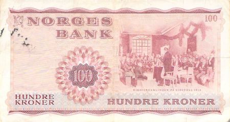 Norvège NORVEGE  HENRIK WERGELAND - 100 KRONER 1975