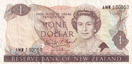 Nouvelle-Zélande 1 Dollar - Elisabeth II - Fantail - ND (1989-1992) - Série AMW - P.169c