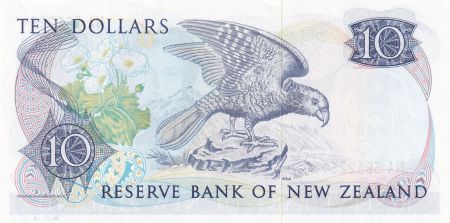 Nouvelle-Zélande 10 Dollars - Elisabeth II - Nestor Kea - ND (1981-1989) - Remplacement