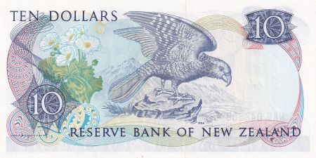 Nouvelle-Zélande 10 Dollars - Elisabeth II - Nestor Kea - ND (1981-1989) - Série NKE