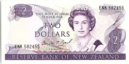 Nouvelle-Zélande 2 Dollar Elizabeth II - Rifleman - 1989