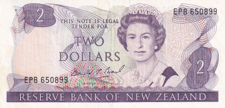 Nouvelle-Zélande 2 Dollars - Elisabeth II - Rifleman - ND (1989-1992) - Série EPB - P.170c