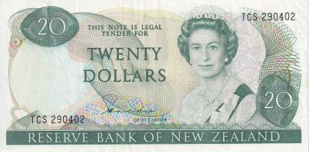 Nouvelle-Zélande 20 Dollars - Elisabeth II - Pigeon - ND (1981-1985) - Série TCS - P173a