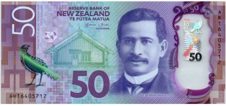 Nouvelle-Zélande 50 Dollars Apirana Ngata - Kokako - 2016 Polymer