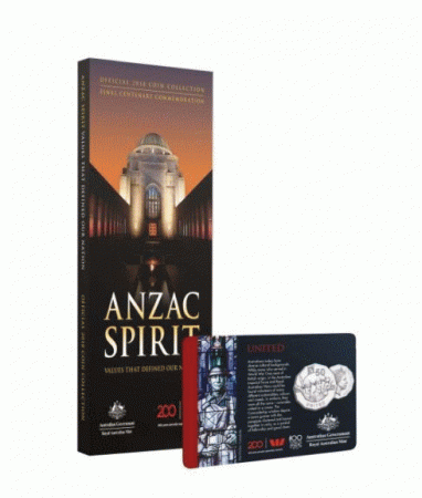 Nouvelle-Zélande Série 15 pièces  Esprit de Anzac 1918-2018 - WWI