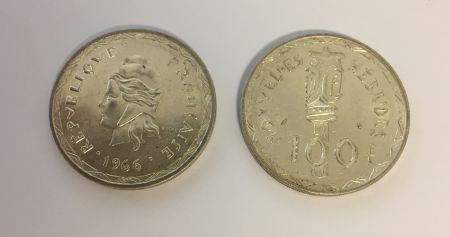 Nouvelles Hébrides 100 Francs Liberté - Totem 1966