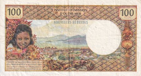 Nouvelles Hébrides 100 Francs Tahitienne - 1972 - Série A.1 - TTB - P.18b