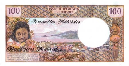 Nouvelles Hébrides 100 Francs Tahitienne - 1977 serie J.1