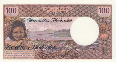 Nouvelles Hébrides 100 Francs Tahitienne - 1977 série O.1 - Neuf